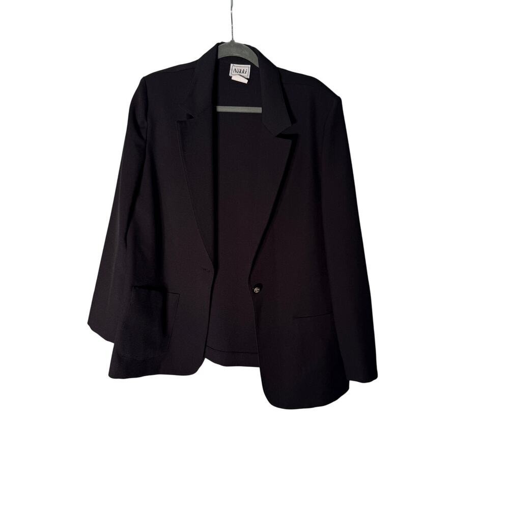 Vintage Nikki Black Woman's Size 12 Blazer